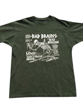 Gildan Bad Brains Graphic T-Shirt in Dark Green
